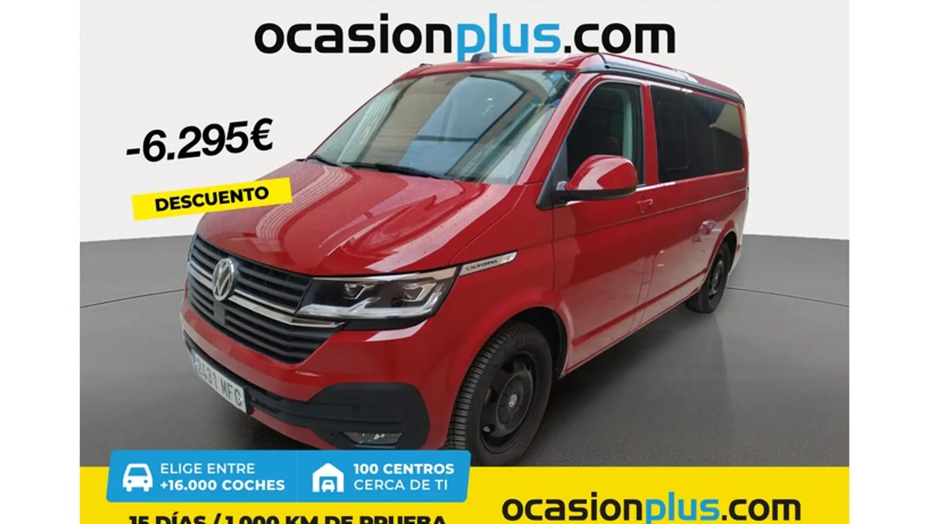 Volkswagen T6 California 2.0TDI BMT Beach Camper DSG 150kW Rojo - 1
