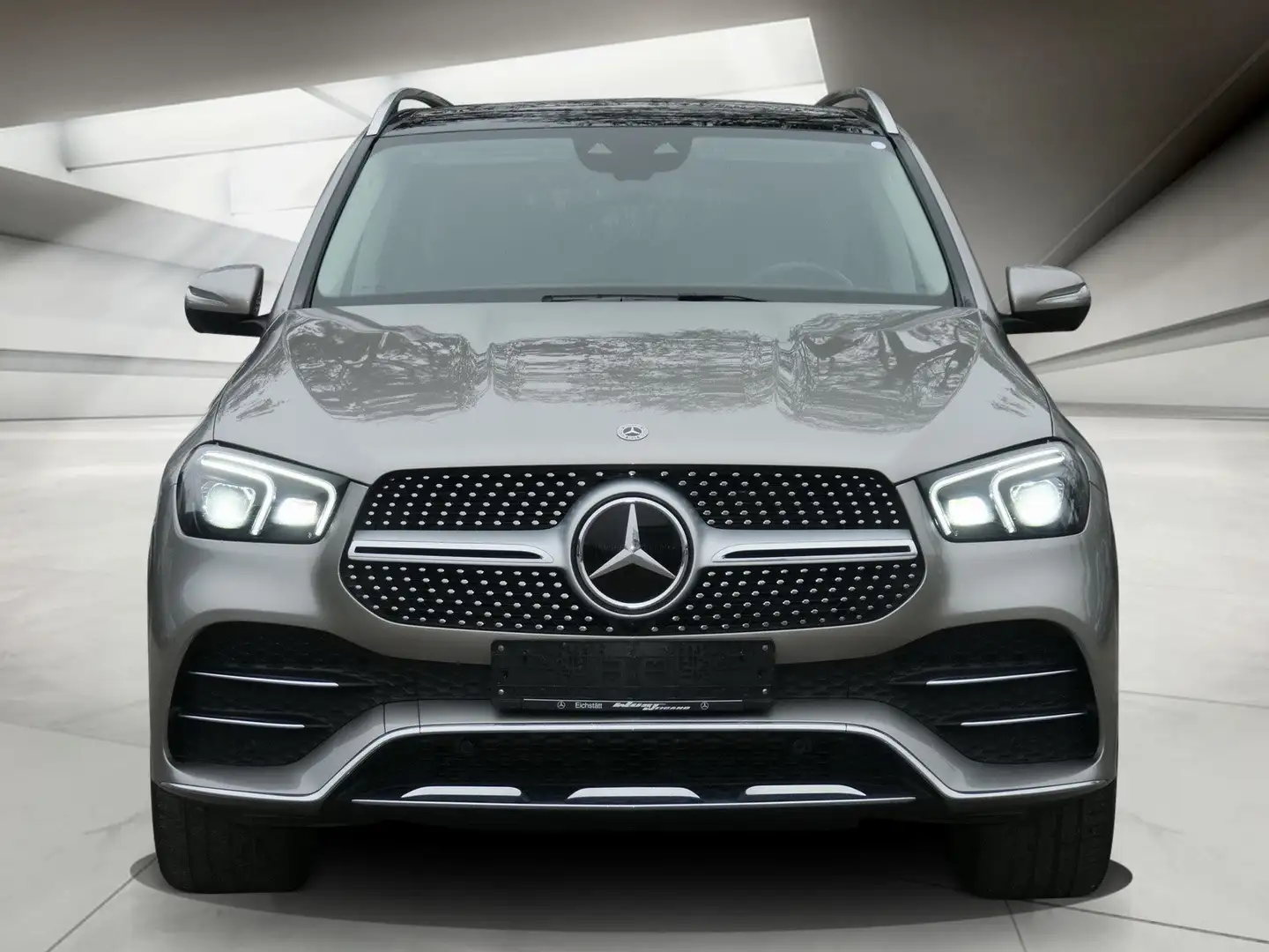 Mercedes-Benz GLE 350 de 4M. AMG-Line Pano.+Airm.+AHK+360°+WSC Silber - 2