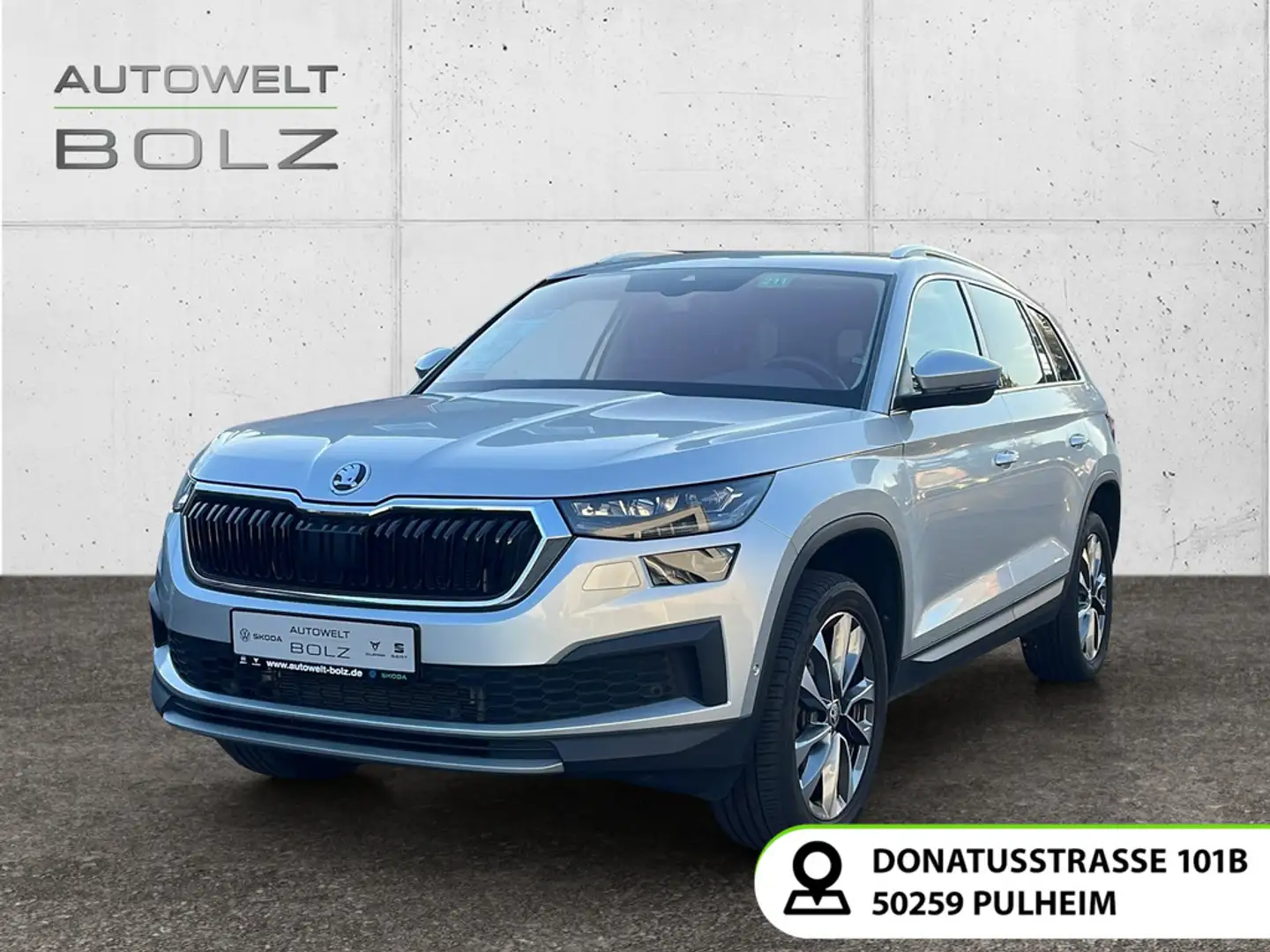Skoda Kodiaq Tour 4x4 2.0 TDI AHK Navi DigiCock Kamera Silber - 1