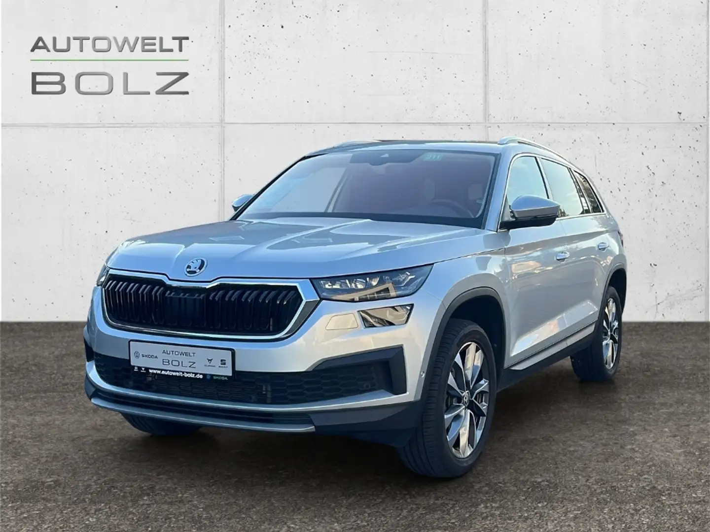 Skoda Kodiaq Tour 4x4 2.0 TDI AHK Navi DigiCock Kamera LED ACC Silber - 1