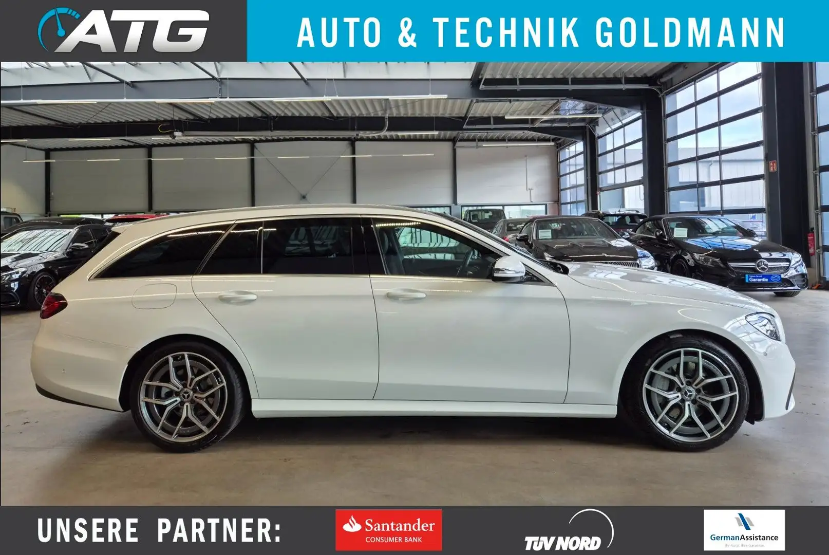 Mercedes-Benz E 220 d T AMG LINE MBUX PANO DISTRONIC WIDES AHK Blanco - 1
