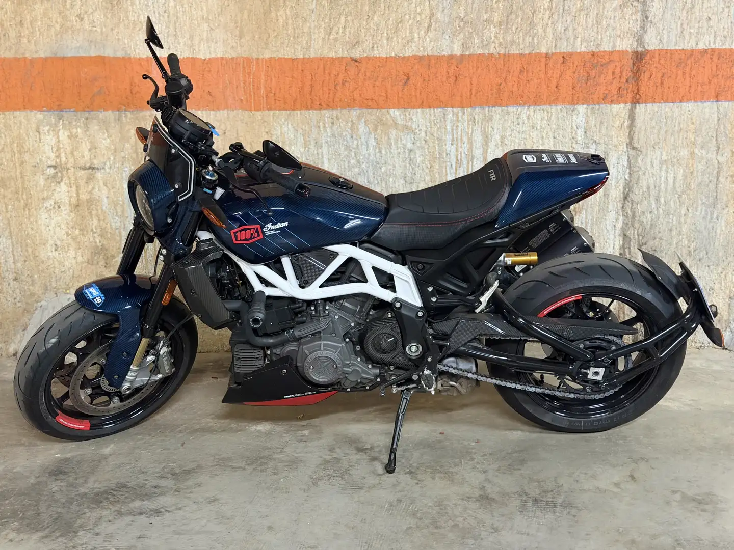 Indian FTR 1200 x 100% R Carbon Blue Candy Nr.021/400 Azul - 2