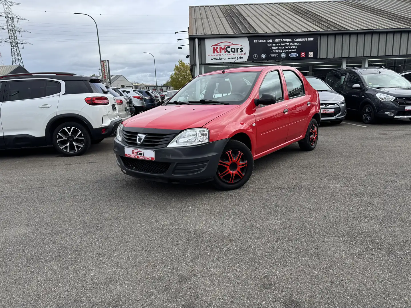Dacia Logan 1.2i ESSENCE /CONTROL TECH OK / GARANTIE 12 MOIS Rouge - 2