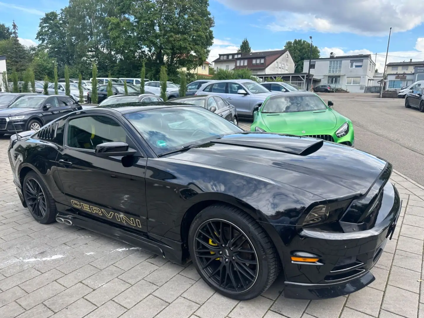 Ford Mustang V6 Benzin Sportauspuff Side Pipes Schwarz - 1