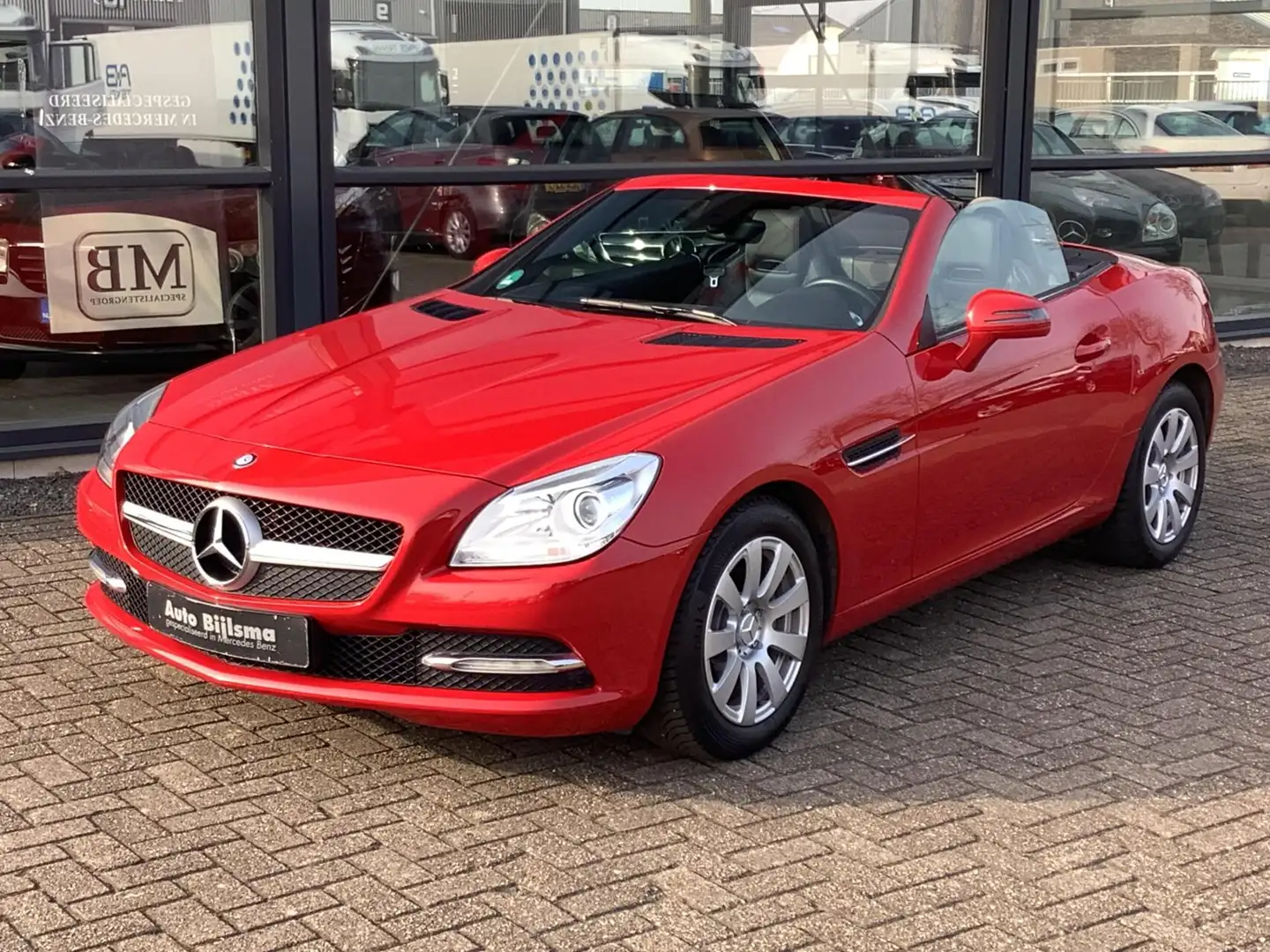 Mercedes-Benz SLK 200 lederen bekleding, nekverwarming, cruise, Rot - 2