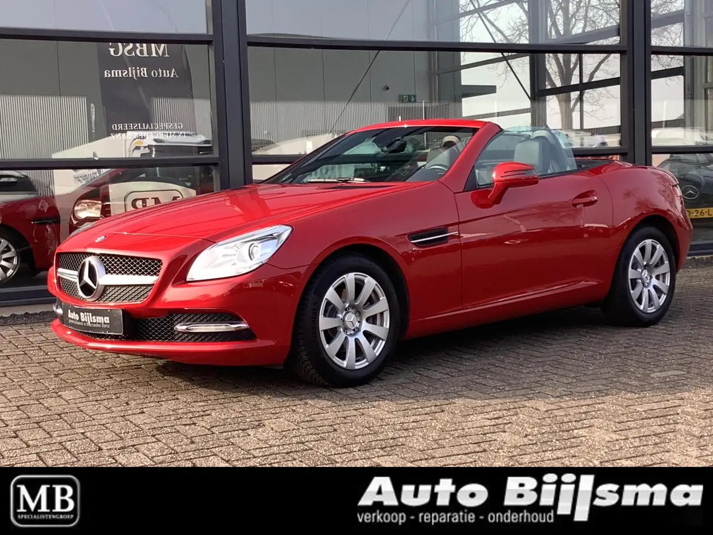 Mercedes-Benz SLK 200 lederen bekleding, nekverwarming, cruise, Rot - 1