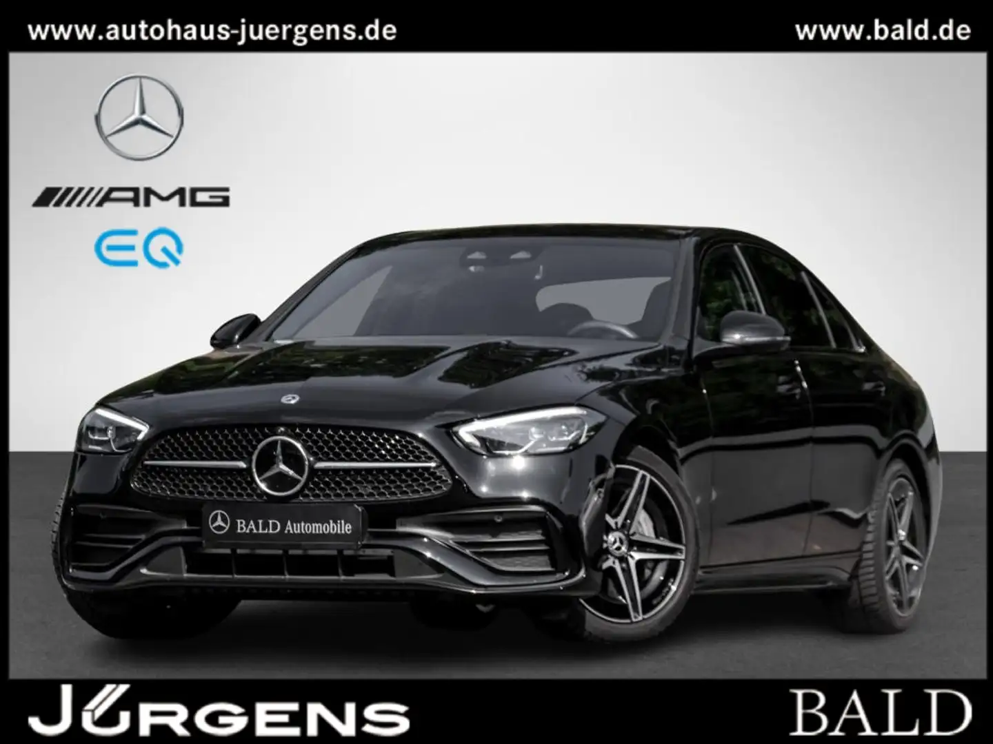 Mercedes-Benz C 180 AMG-sport/Pano/AHK/Night/360/Ambi/LED Noir - 1
