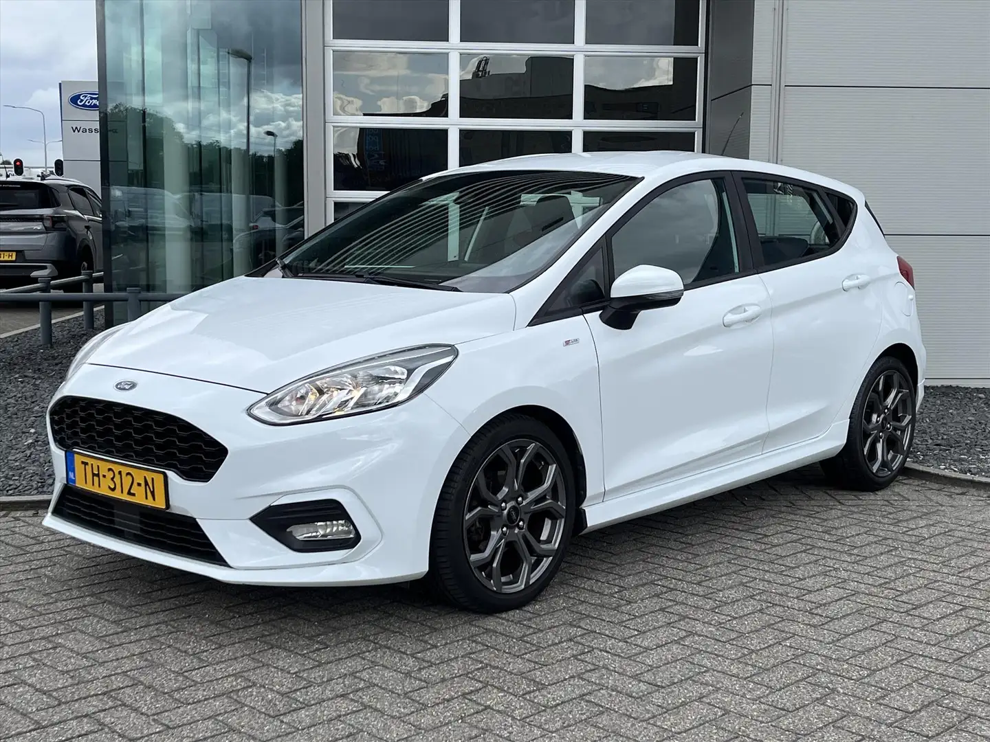 Ford Fiesta 1.0 EcoBoost 100pk 5dr ST-Line | Airconditioning | Blanc - 2