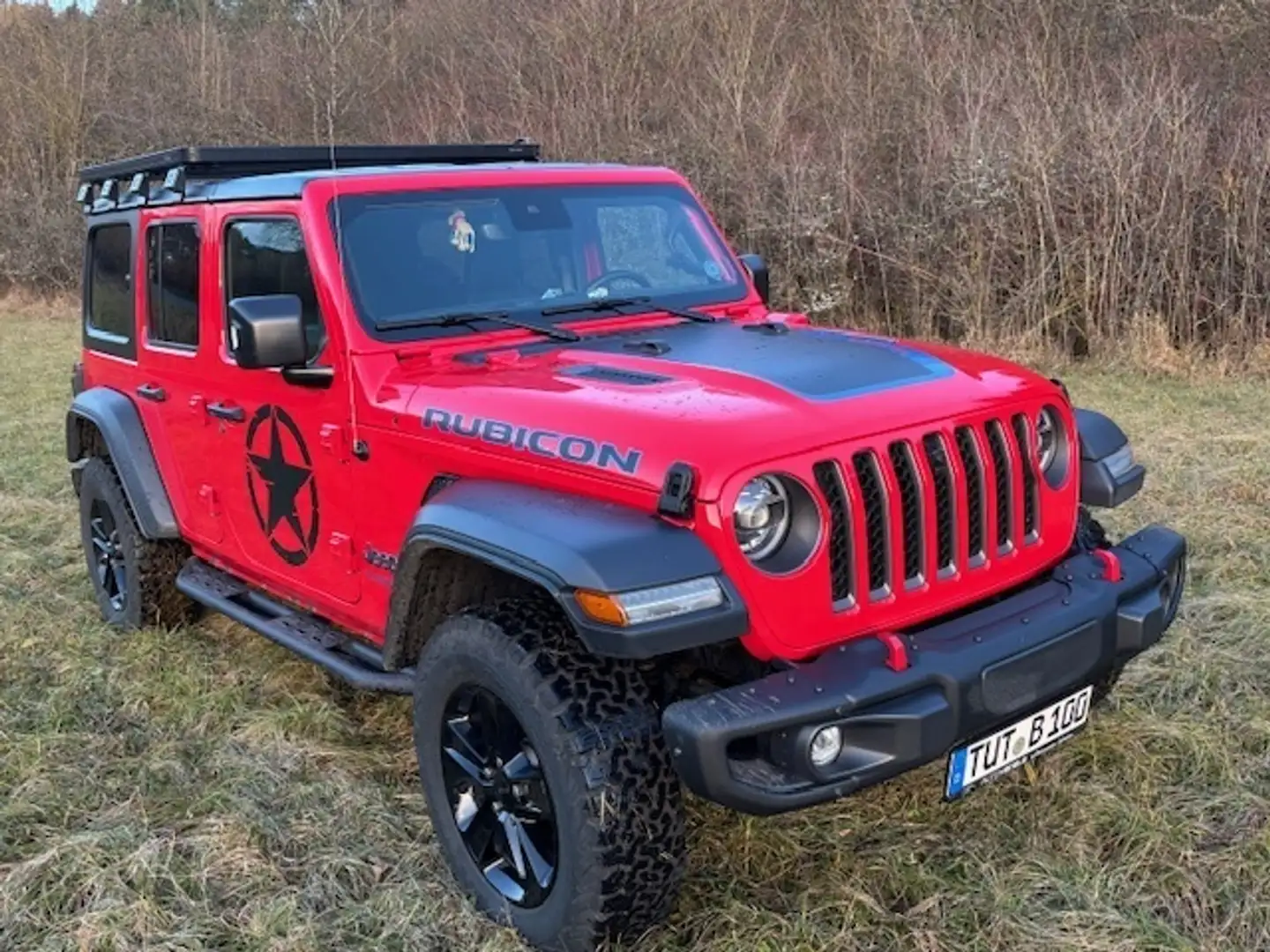 Jeep Wrangler RUBICON 4XE Rouge - 1