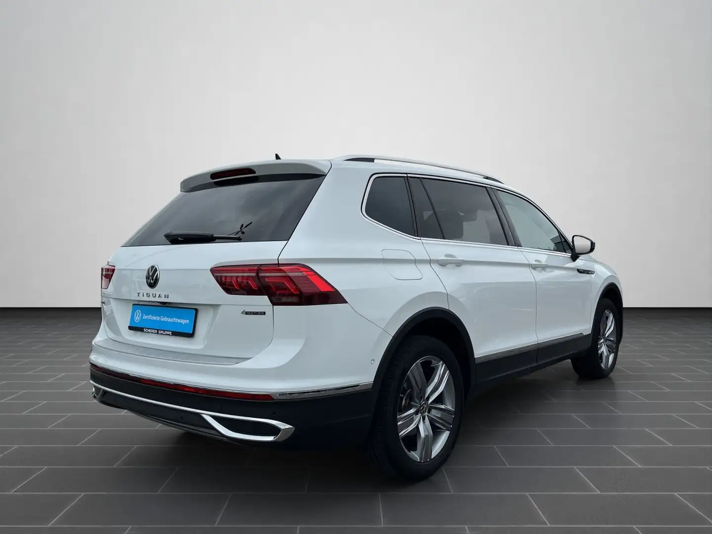 Volkswagen Tiguan Allspace 2.0 TDI Eleg.4x4 NAV SHZ HUD AHK Weiß - 2