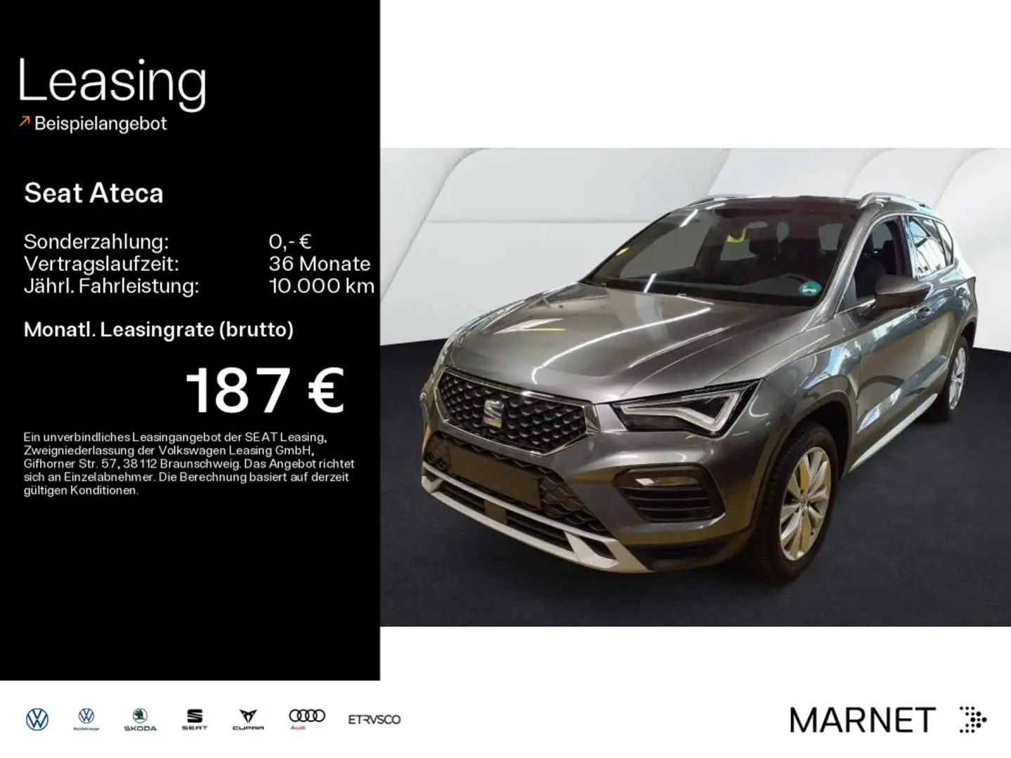 SEAT Ateca X-PERIENCE 1.5 TSI DSG* Navi*Kamera*El. He Grau - 1