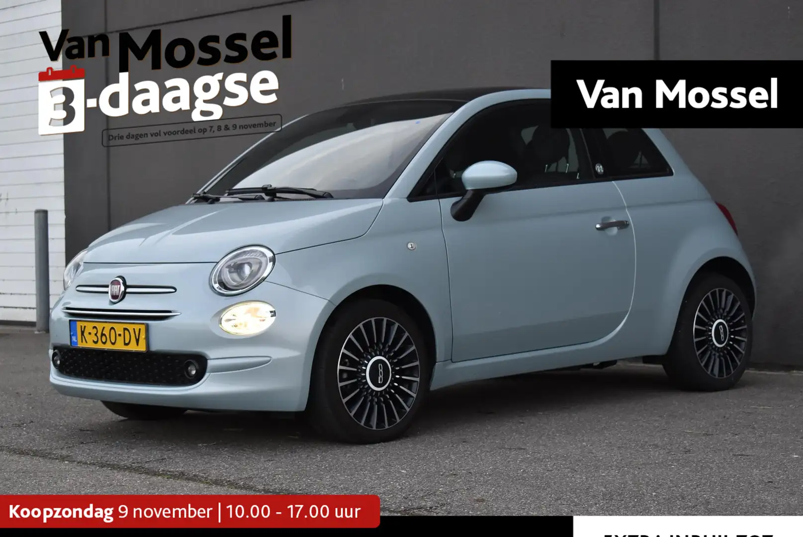 Fiat 500 Hybrid Launch Edition Vert - 1