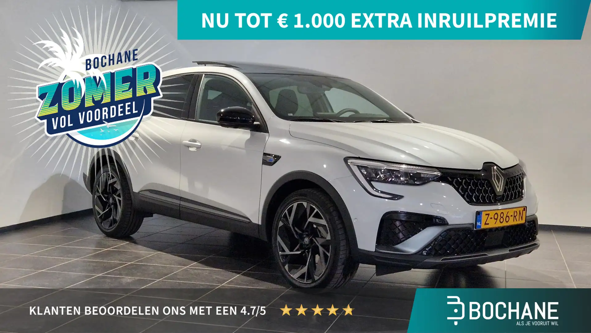 Renault Arkana 1.6 E-Tech full hybrid 145 esprit Alpine | Panoram Wit - 1