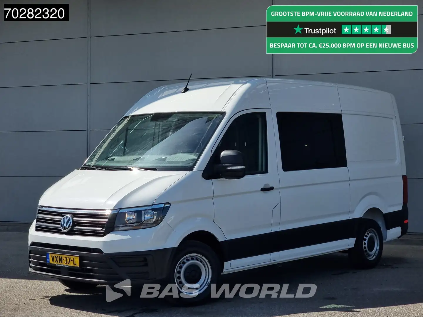 Volkswagen Crafter 140pk Automaat L3H3 Trekhaak Airco Camera Euro6 L2 Wit - 1