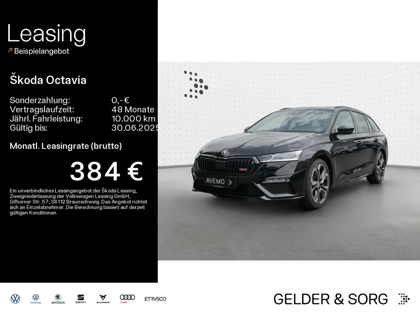 Skoda Octavia RS Combi Edition 2.0 TSI RFK*Pano*HuD Noir - 1