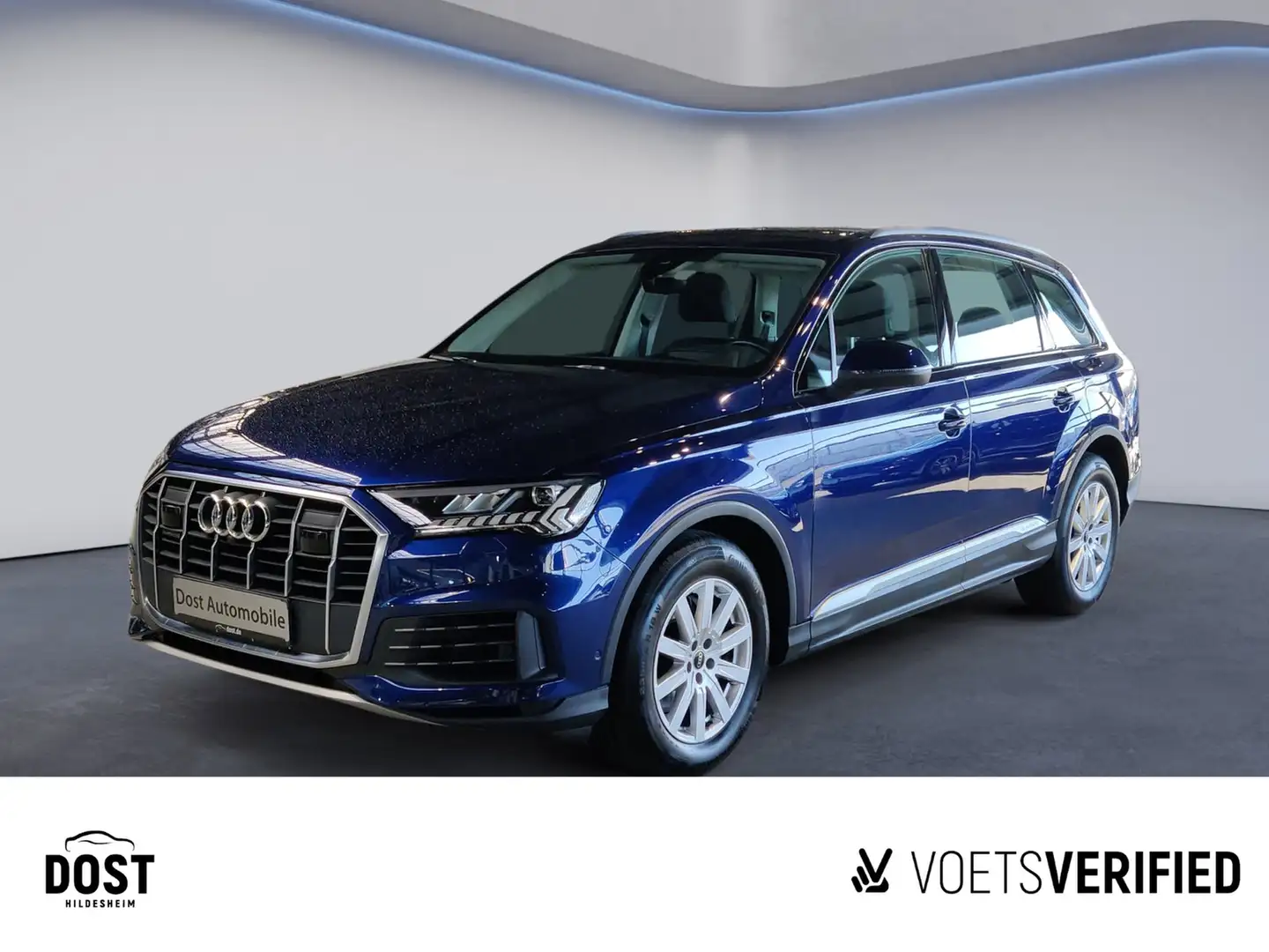 Audi Q7 45 TDI quattro AHK+HuD+LUFTFAHRWERK+MATRIX LED Albastru - 1