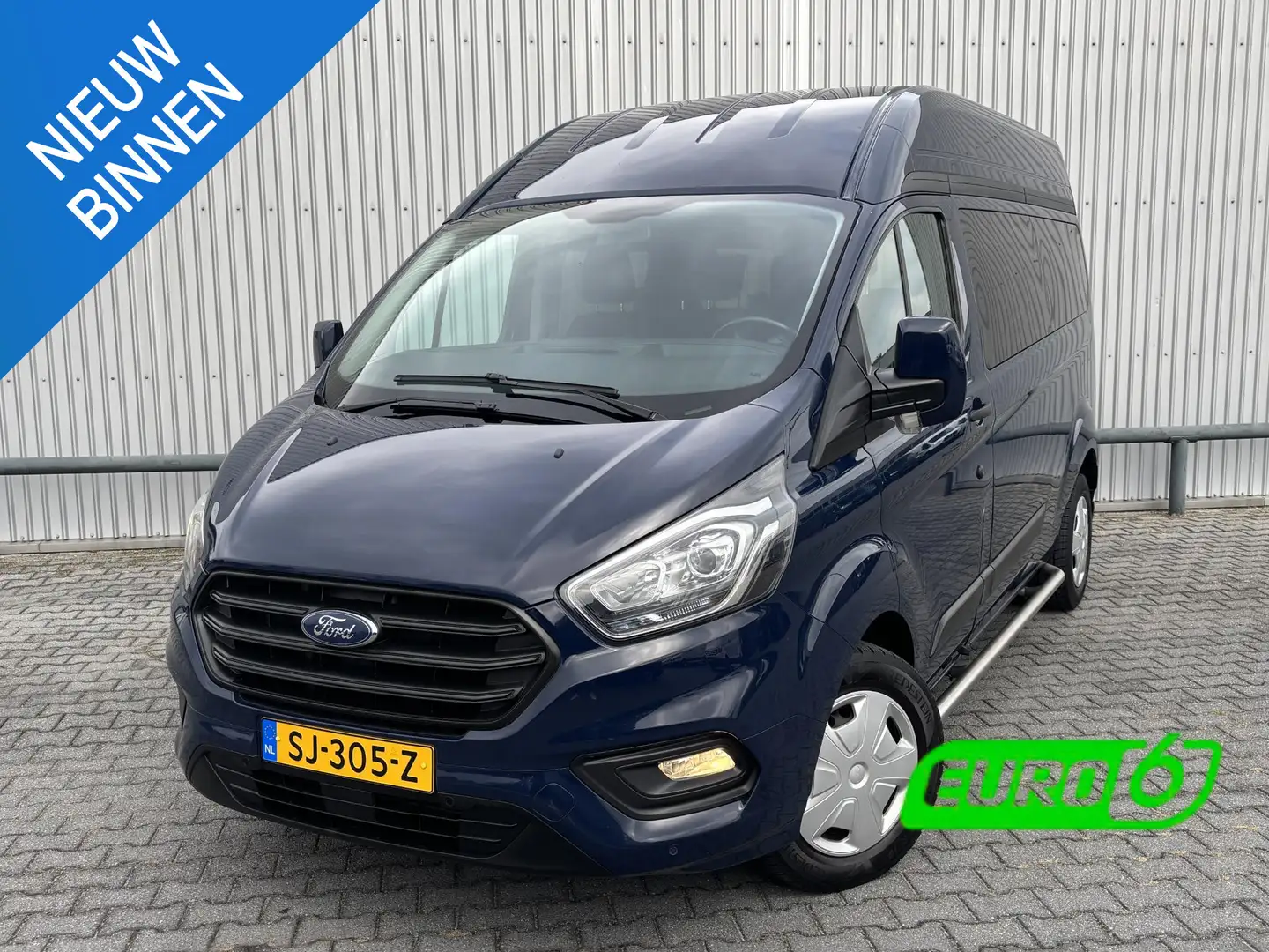 Ford Transit Custom 2.0 TDCI L2H2*9PERSOONS*A/C*CRUISE*INCL.BTW/BPM* Bleu - 1