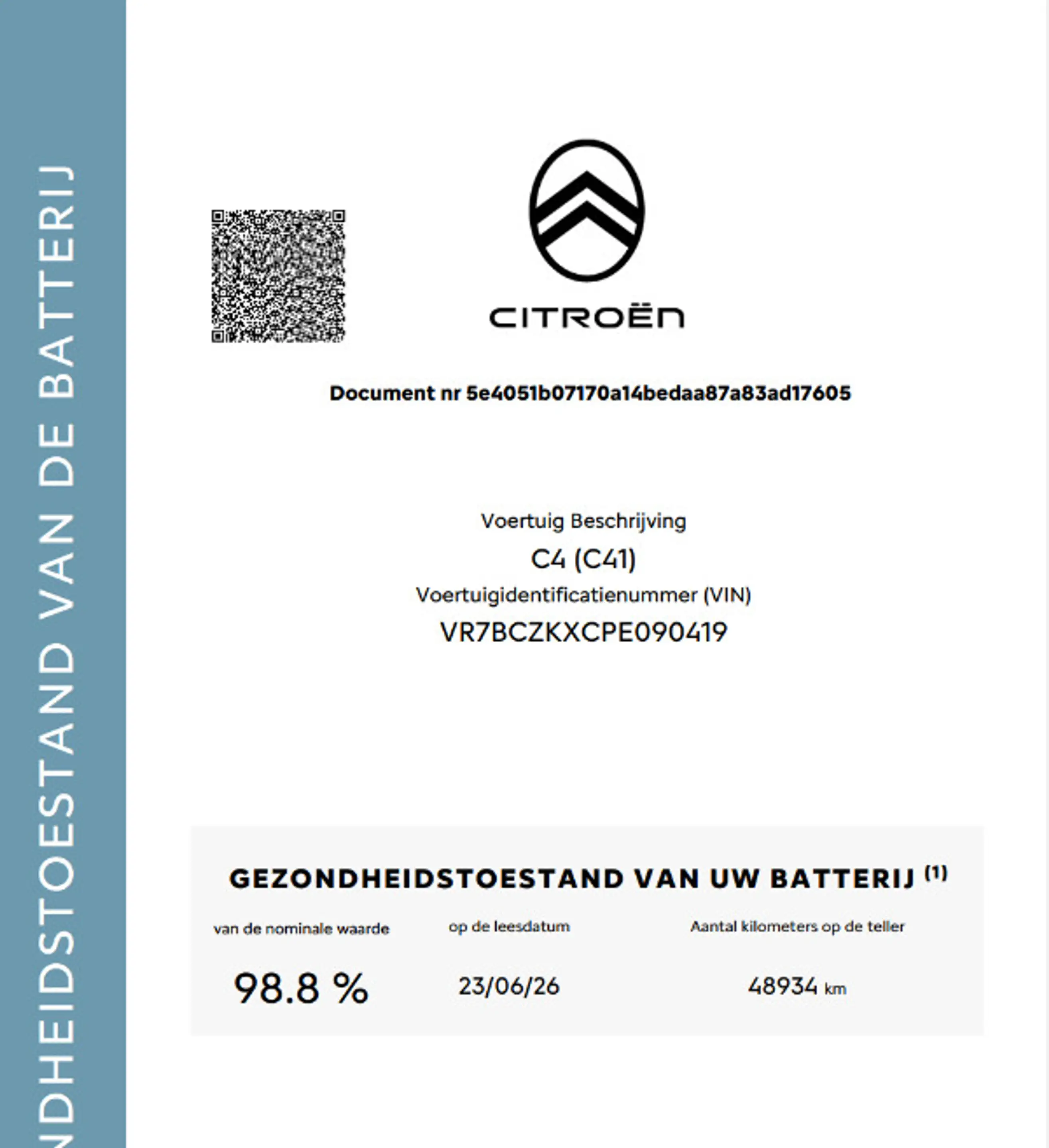 Citroen E-C4 Electric You 50 kWh Soh 98,8% H.Leder/Nav/Camera/Ecc/Led/ C — photo 2