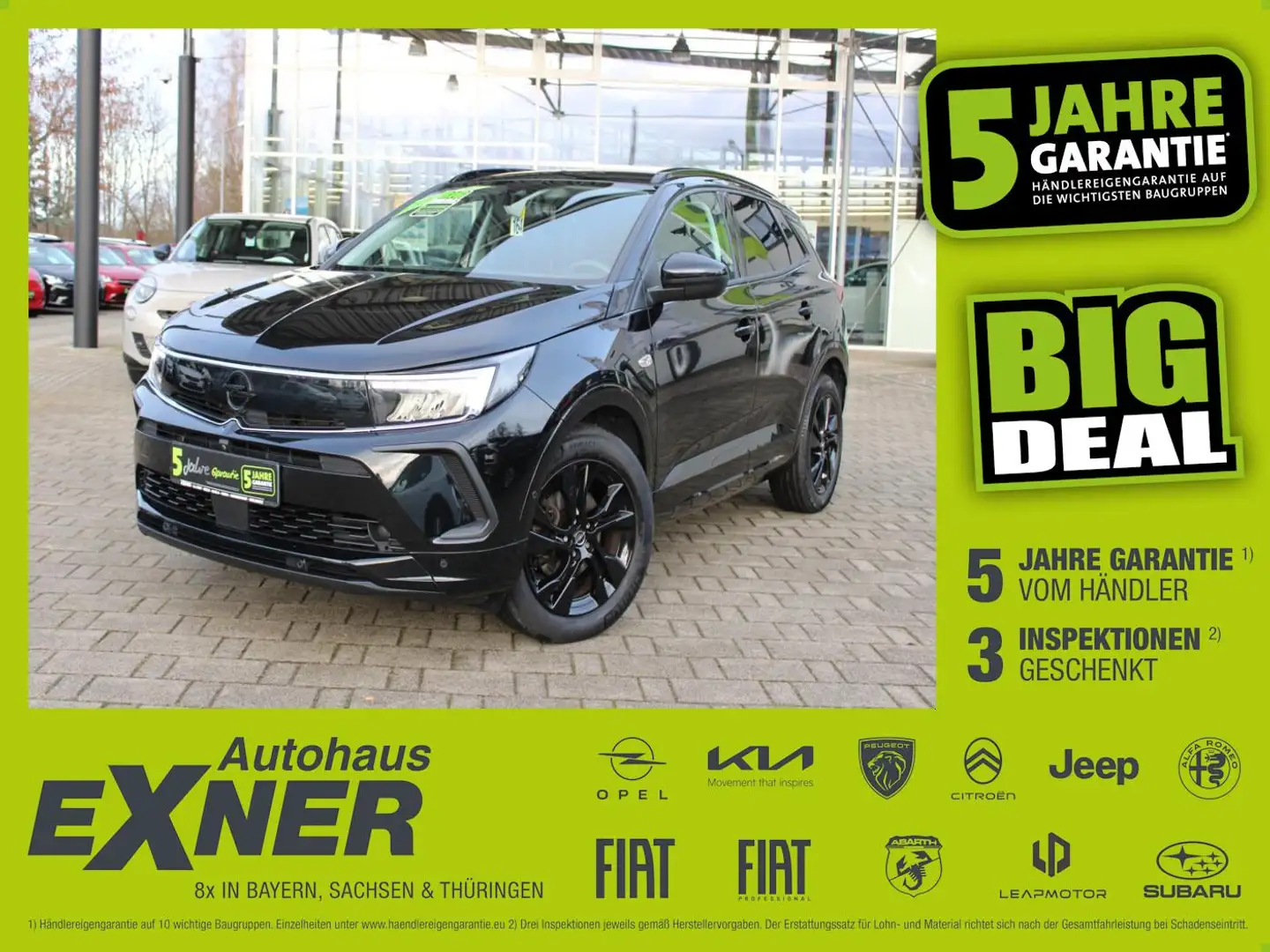 Opel Grandland 1.2 Turbo GS LINE ACC+Alcantara+LED+LM Noir - 1