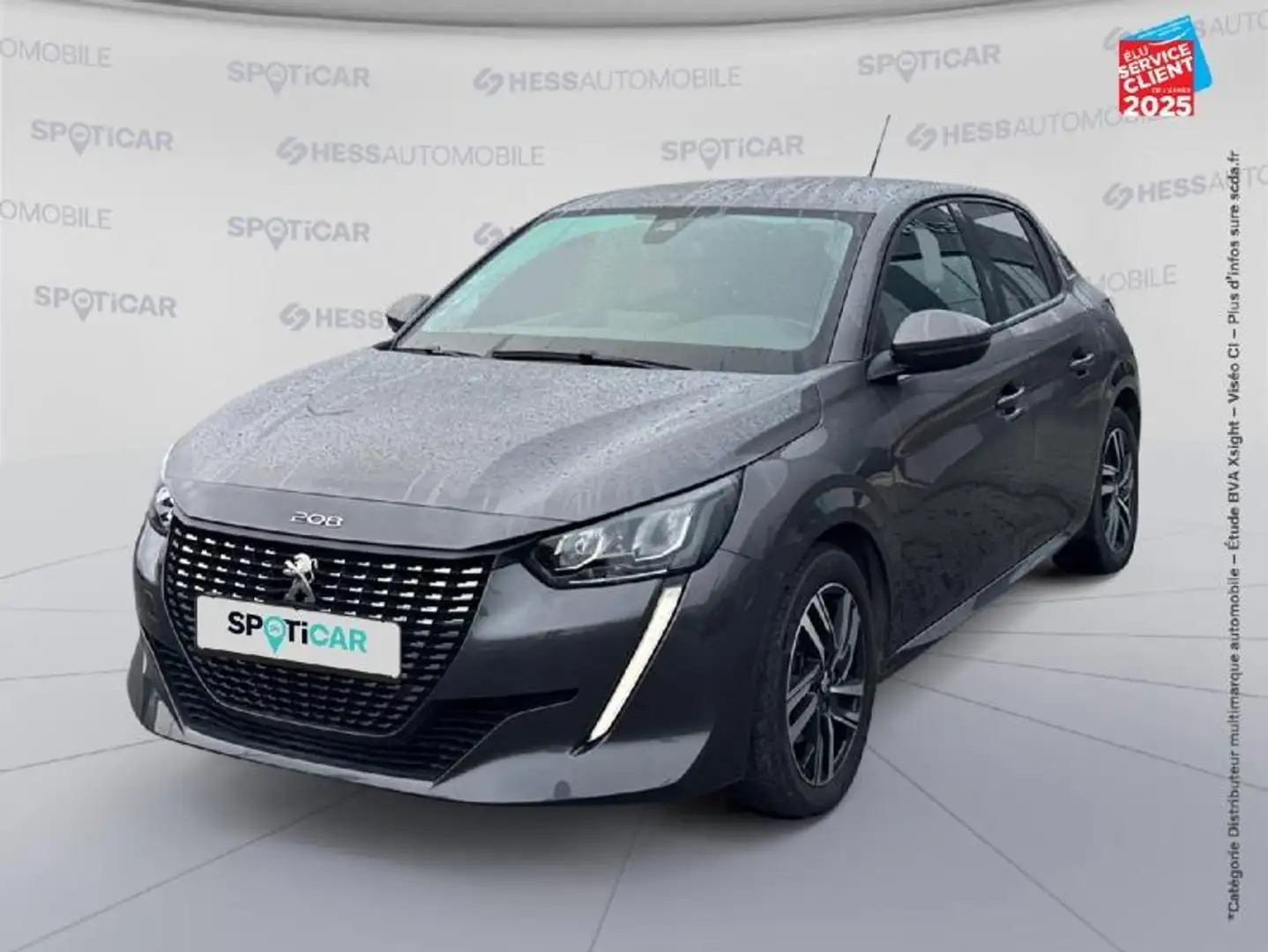 Peugeot 208 1.2 PureTech 100ch S\u0026S Allure Gris - 1