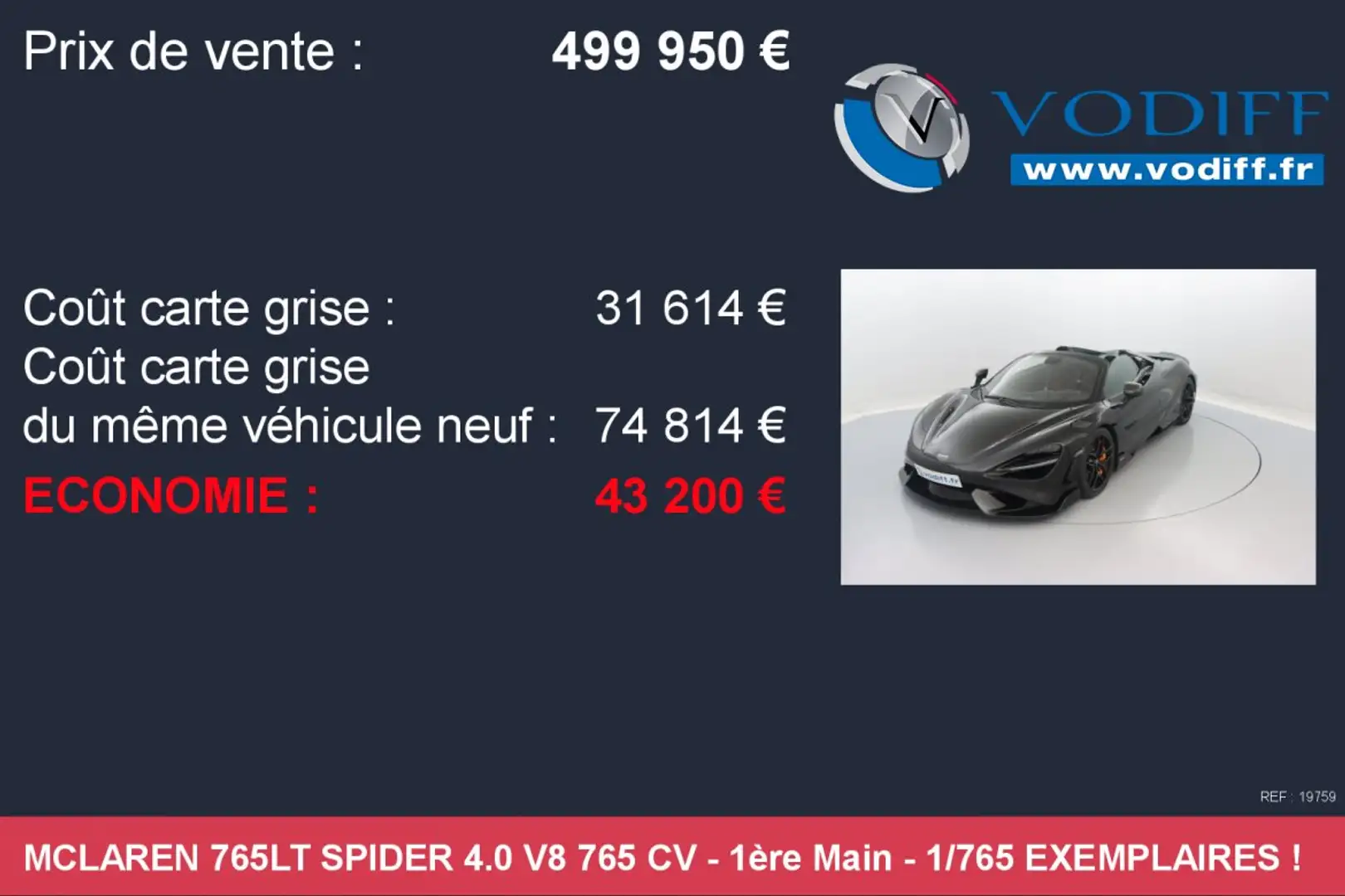 McLaren 765LT Spider 4.0 V8 765 CV Noir - 2