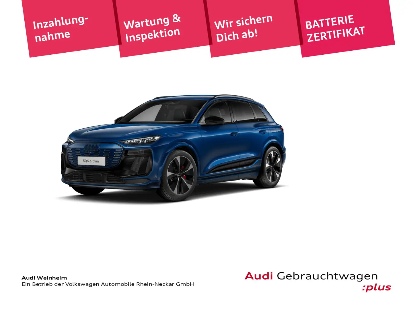Audi SQ6 e-tron SQ6 e-tron S-Sitze AHK Matrix UPE 114.890 € UVM Blau - 1