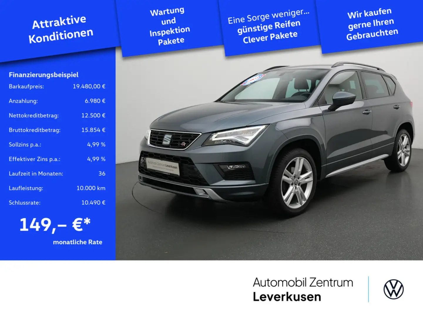 SEAT Ateca NAVI AHK KAM PDC Schwarz - 1