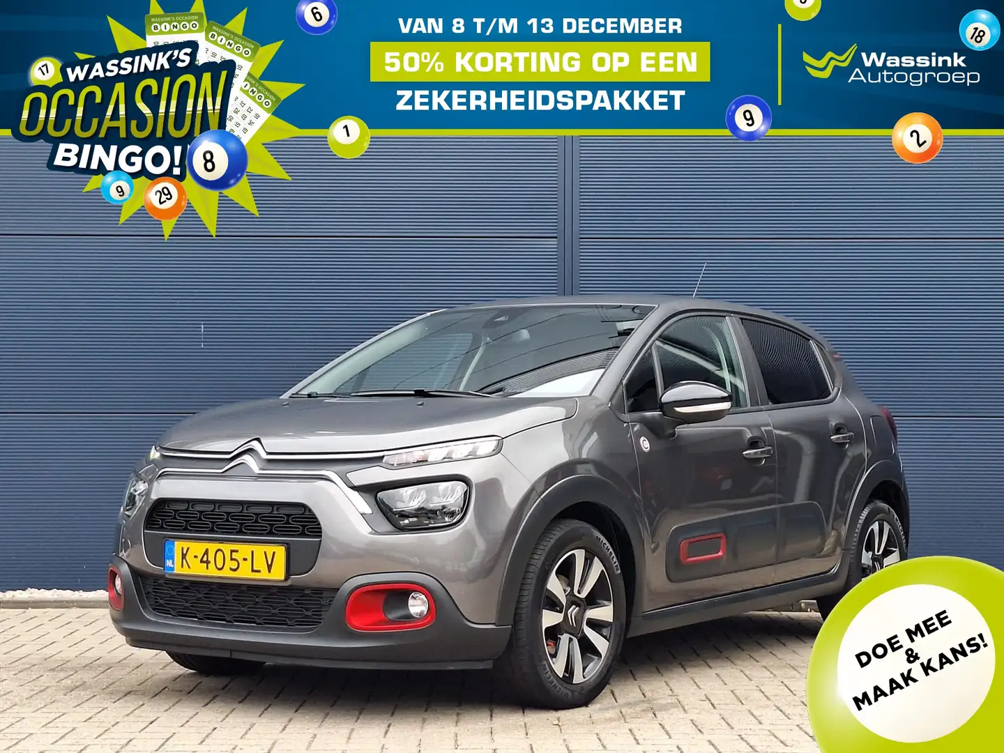 Citroen C3 C-Series I Parkeersensoren I Groot scherm I Cruise Grijs - 1