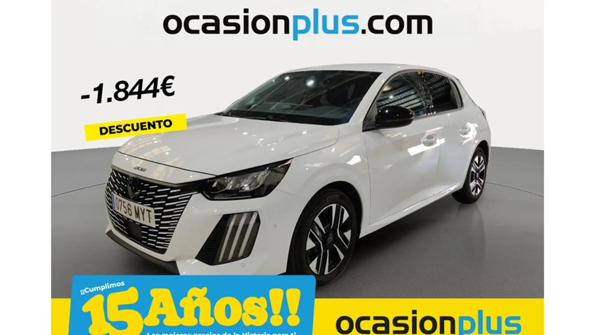 Peugeot 208 1.2 Hybrid Allure e-DCS6 100 Blanco - 1