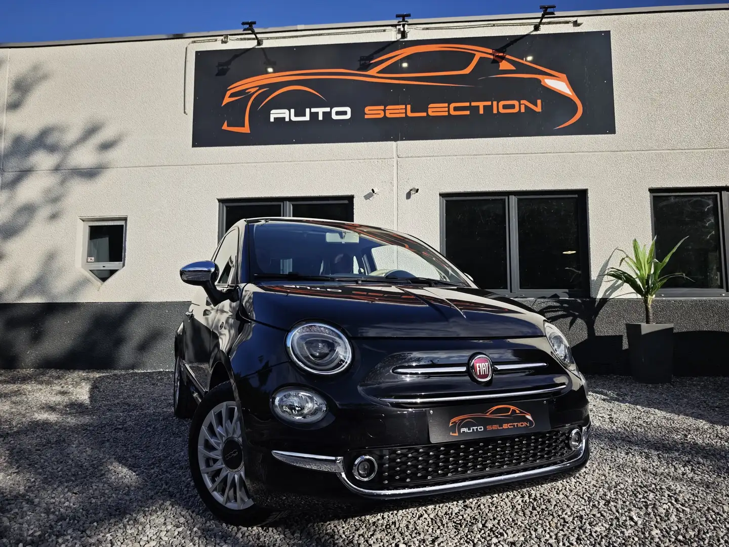 Fiat 500 500 1.2i Lounge MTA - 1er prop. - TOIT PANO - NAVI Noir - 2