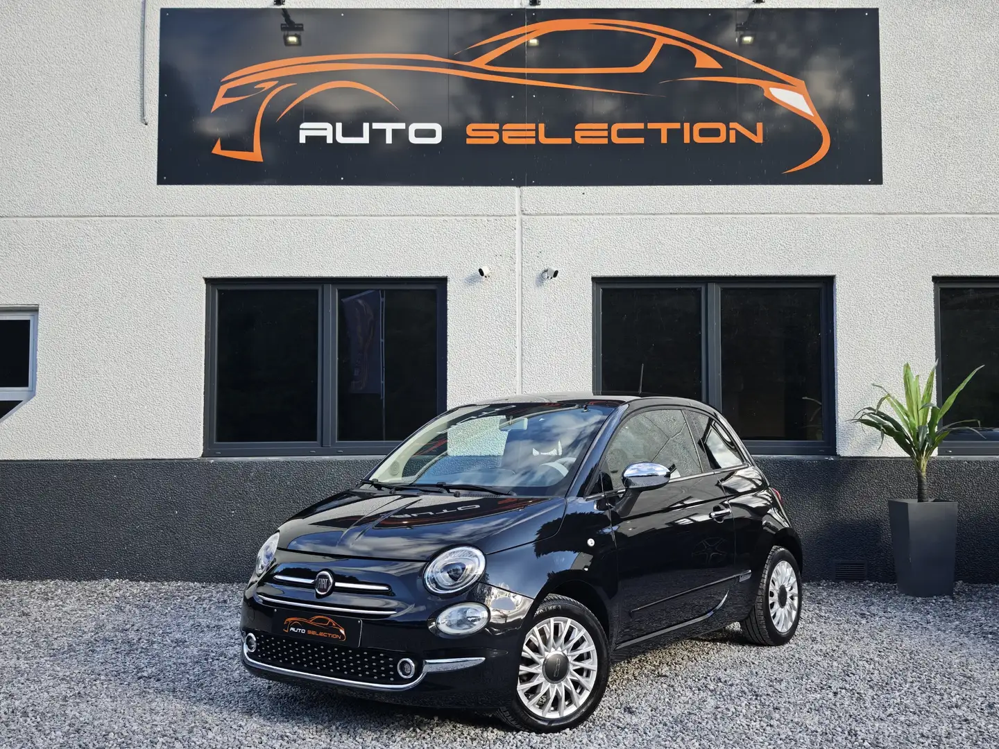 Fiat 500 500 1.2i Lounge MTA - 1er prop. - TOIT PANO - NAVI Noir - 1