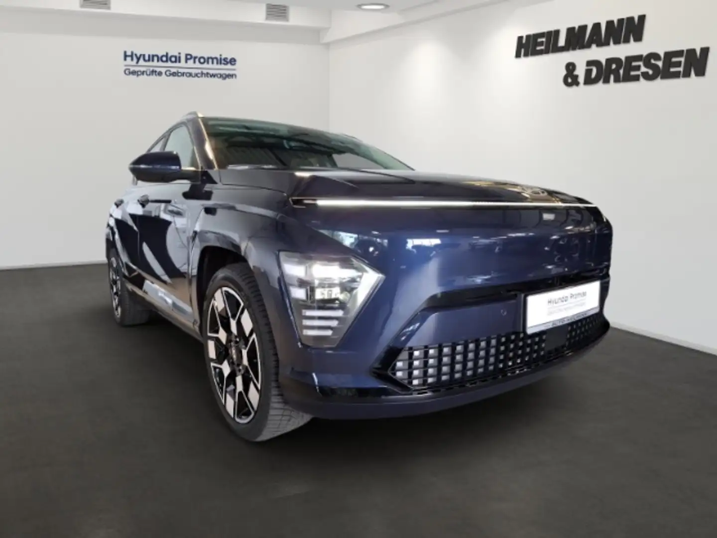 Hyundai KONA 65,4kWh (218 PS) Prime/Glasschiebedach/HuD/Navi/Wä Modrá - 2