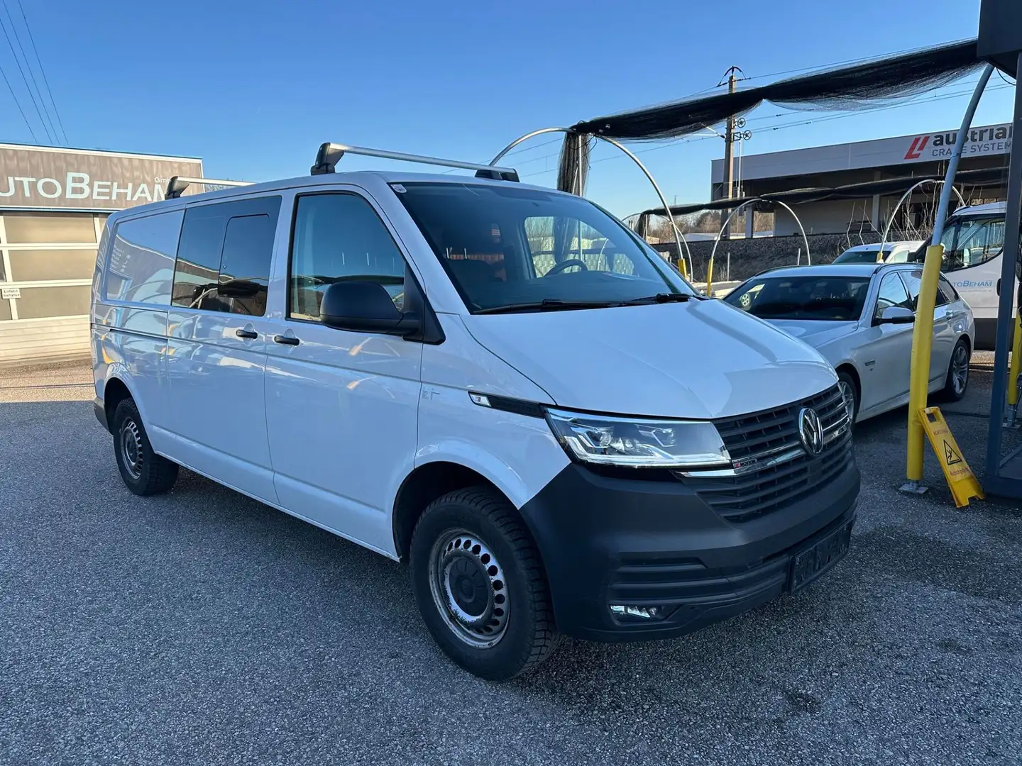 Volkswagen T6 Kombi T6 T6.1 LR 2,0 TDI 4Motion DSG LED-ACC-AHK Weiß - 1