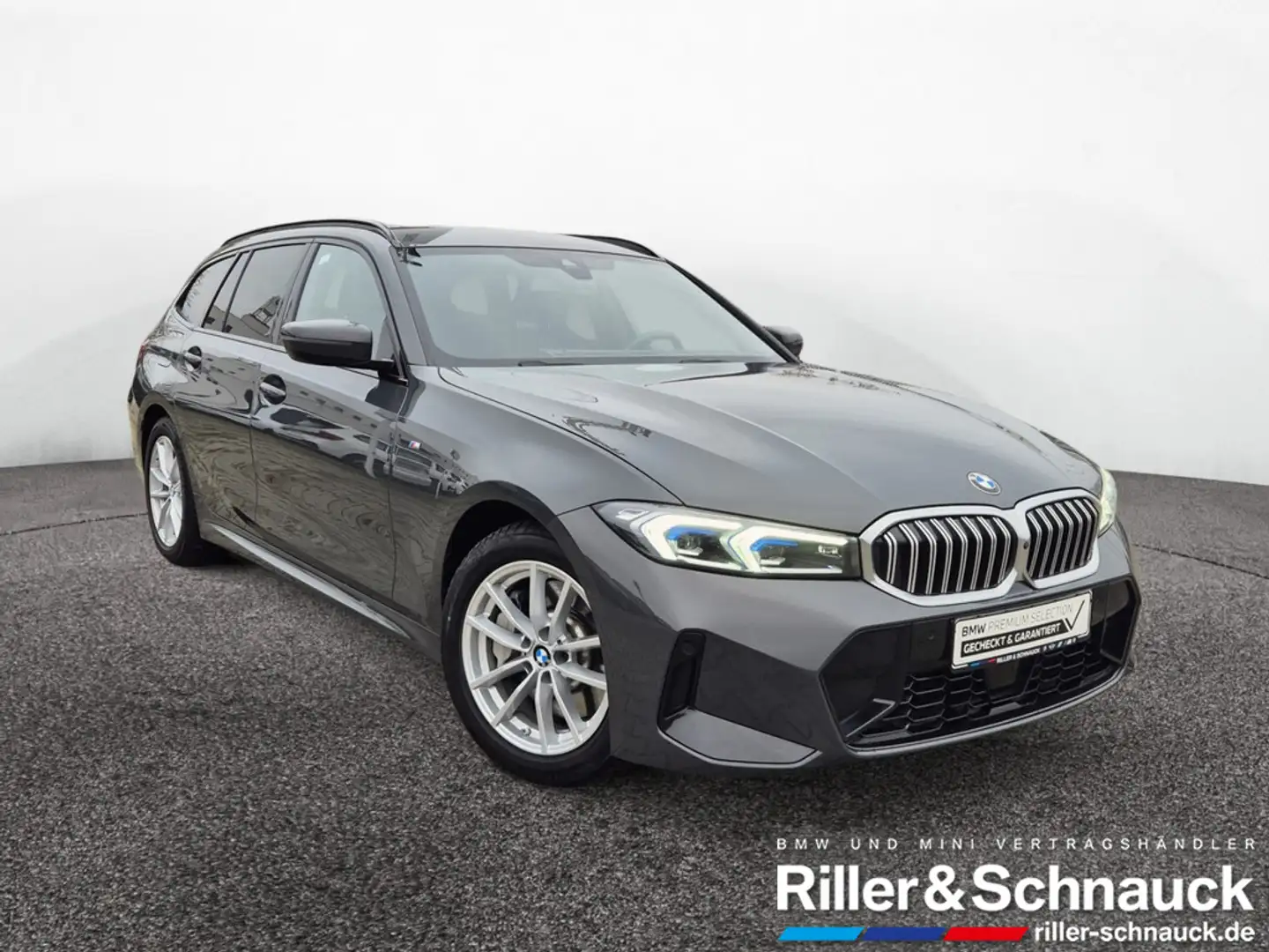 BMW 330 d Touring xDrive M Sport AHK+HUD+ACC+360°K Grau - 2