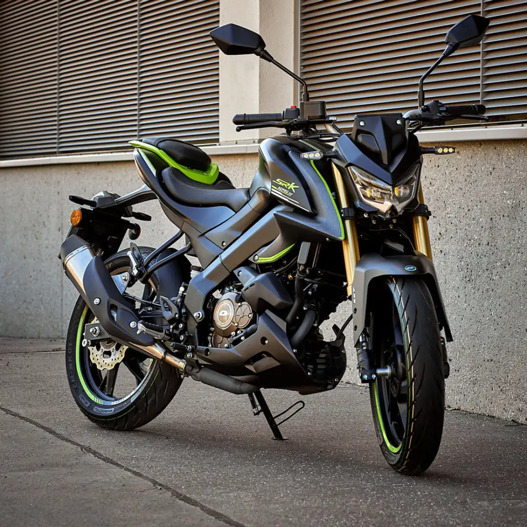 QJ Motor Naked Bike, *Sofort*, LED, 3J. Garantie Noir - 1