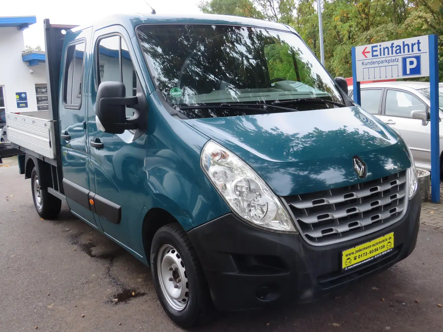 Renault Master L2H1 3,5t Pritsche Doka 7Sitzer Grün - 1