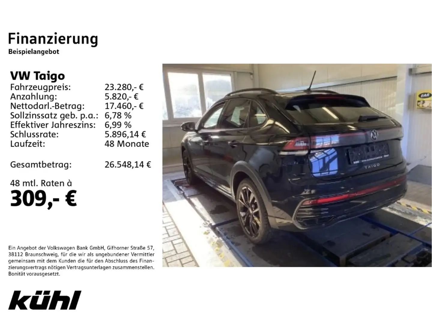 Volkswagen Taigo 1.0 TSI DSG R-Line Black-Style IQ.Drive/Tr Schwarz - 2