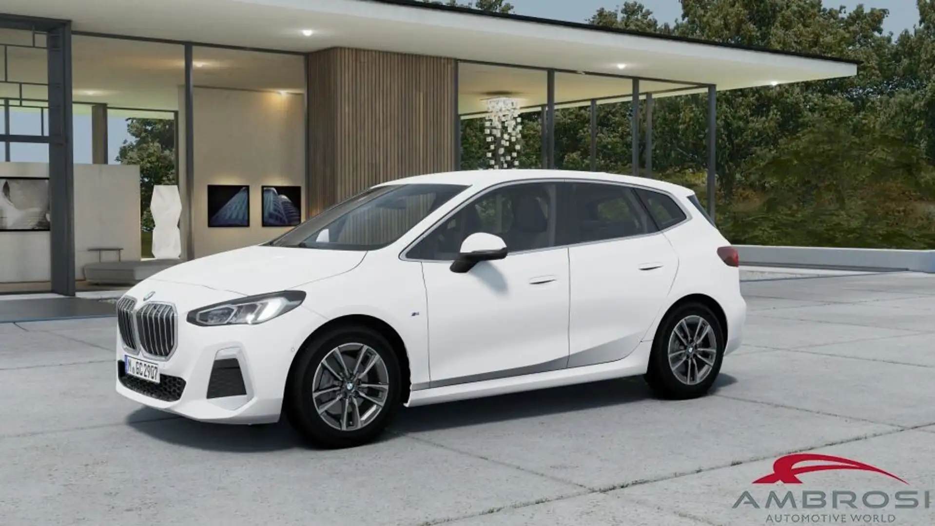 BMW 218 218d Active Tourer Msport Blanc - 1
