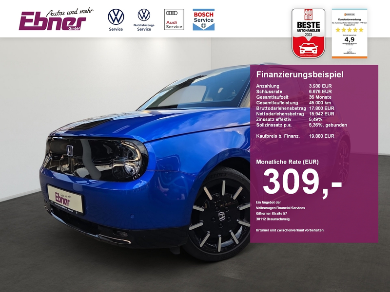 Honda e ADVANCE LEDER+ILLUMINATION+360GRAD+376WATT+17 ALU!