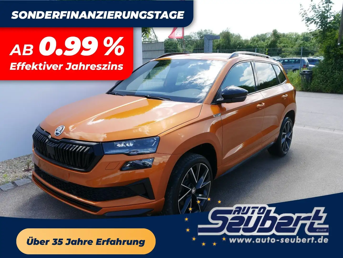 Skoda Karoq 1,5 TSI Sportline DSG *PDC*KAMERA*MATRIX*ACC*SHZ*1 Orange - 1