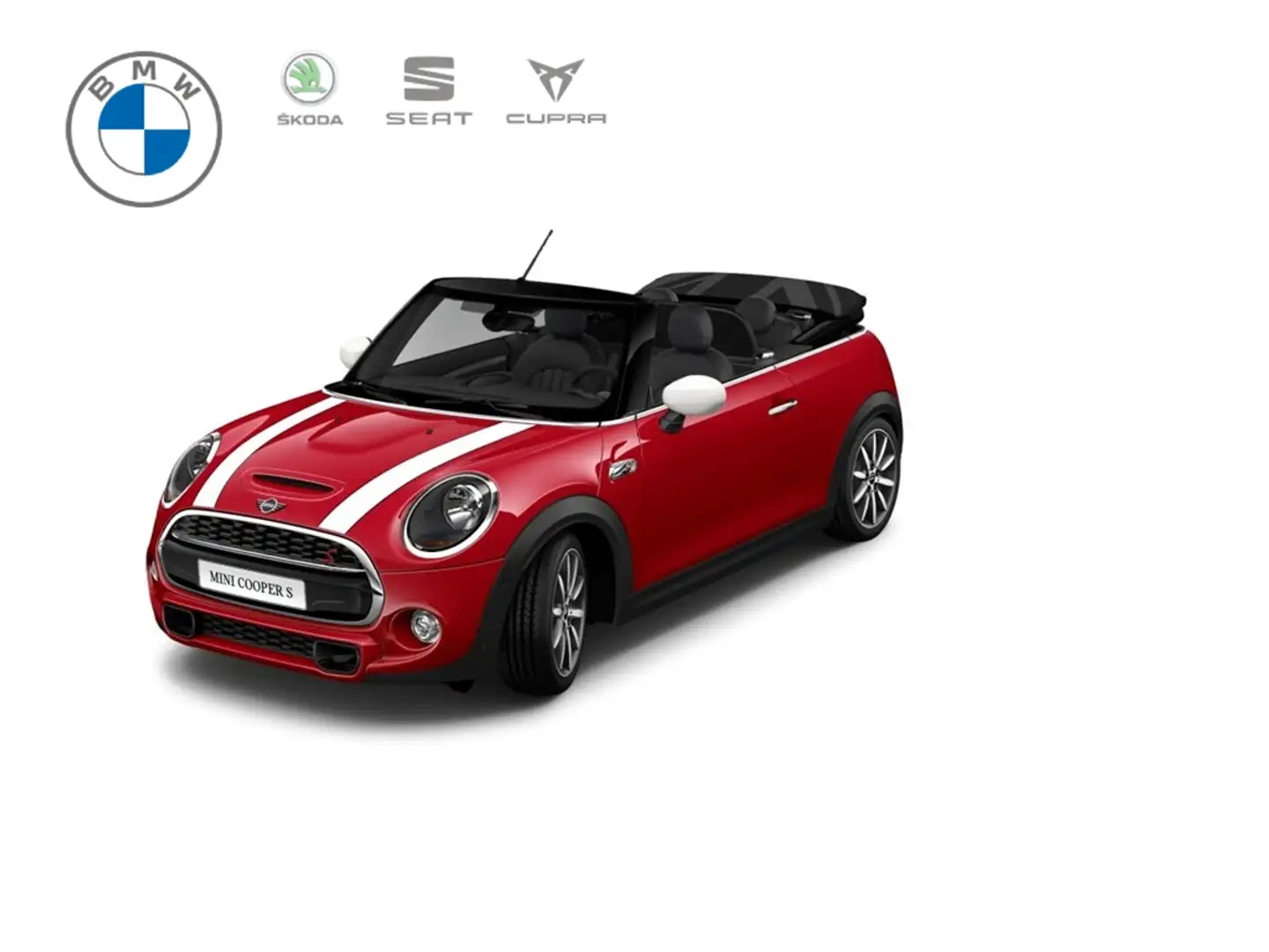 MINI Cooper S Cabrio El. Verdeck Navi Leder LED Mehrzonenklima Musikstr Rot - 1