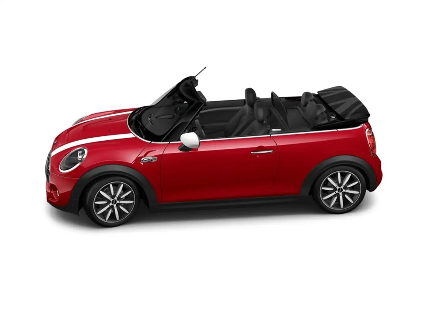 MINI Cooper S Cabrio El. Verdeck Navi Leder LED Mehrzonenklima Musikstr Rot - 2