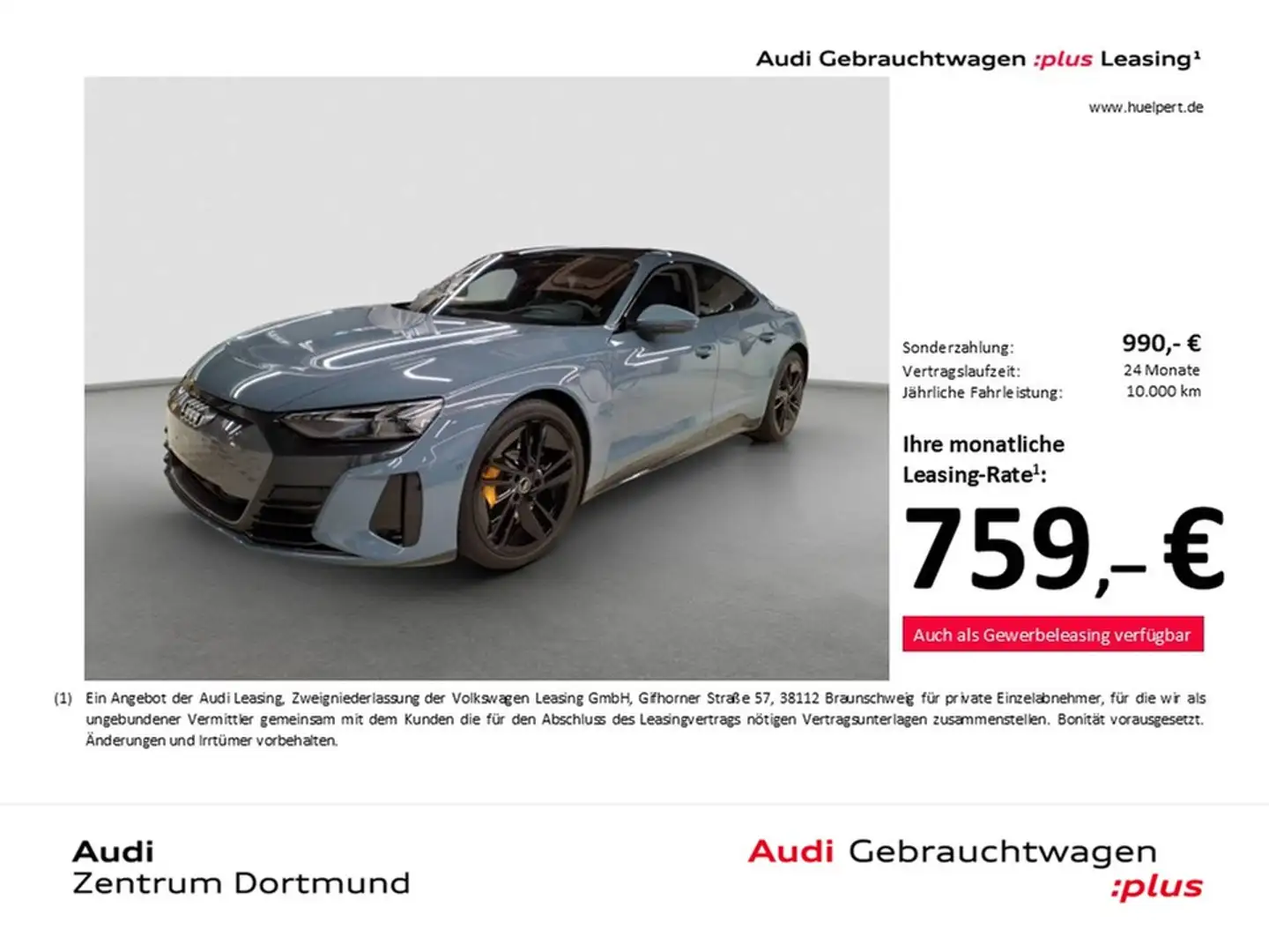 Audi e-tron GT quattro WÄRMEPUMPE PANO 360CAM ACC 21Z Grau - 1