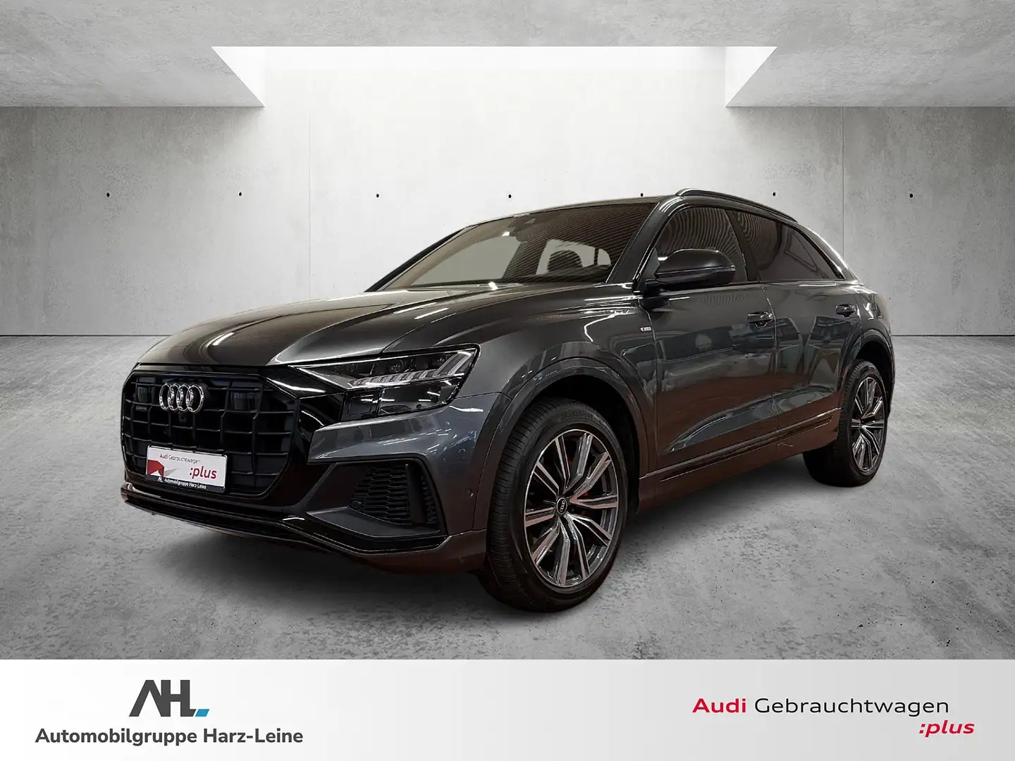 Audi Q8 55 TFSIe S line quattro Tiptronic HD-Matrix ACC AH Grau - 1