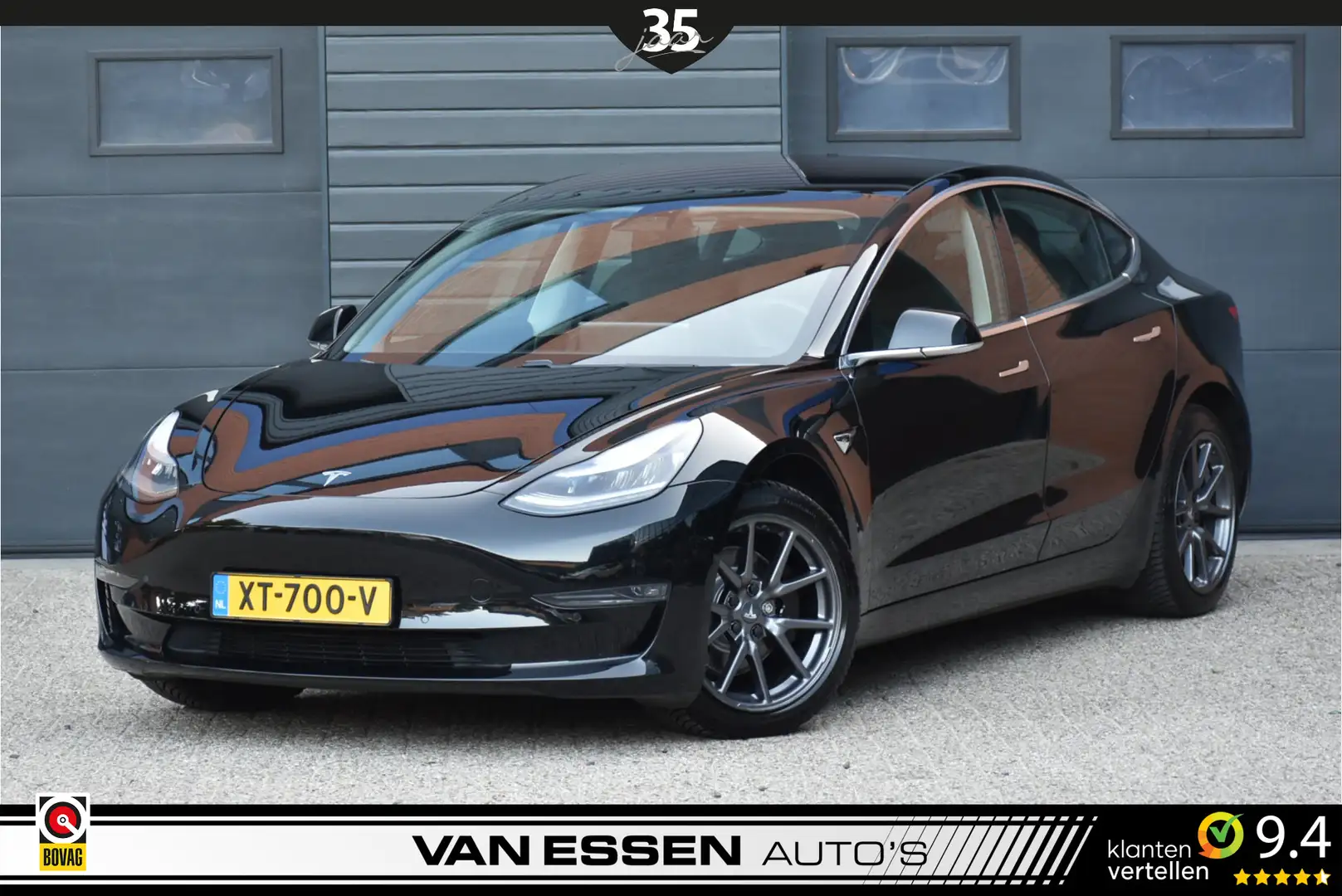 Tesla Model 3 Long Range AWD 75 kWh Glasdak Leder Camera Keyless Zwart - 1