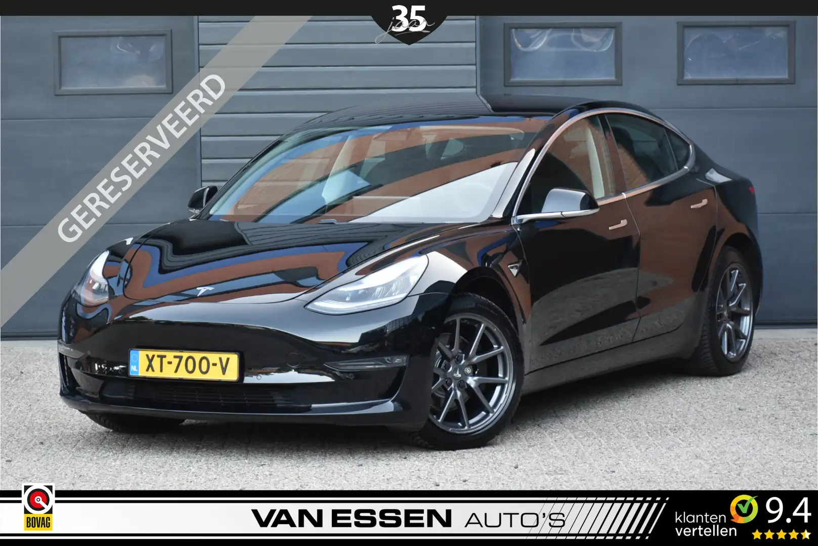 Tesla Model 3 Long Range AWD 75 kWh Glasdak Leder Camera Keyless Negru - 1