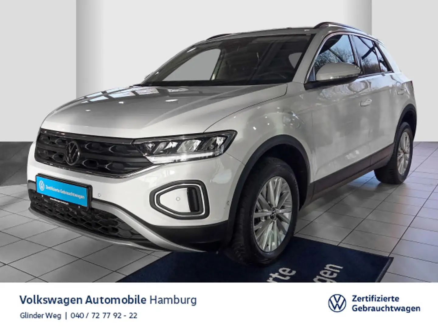 Volkswagen T-Roc 1.0 TSI Life ParkAssist Ganzjahresreifen N Weiß - 1