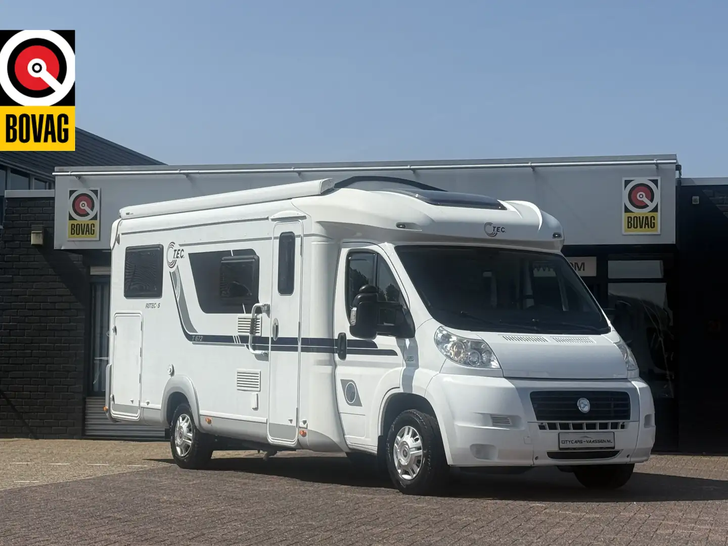 Tec Rotec-s T672 enkele bedden luifel 2x zonnepan Weiß - 1