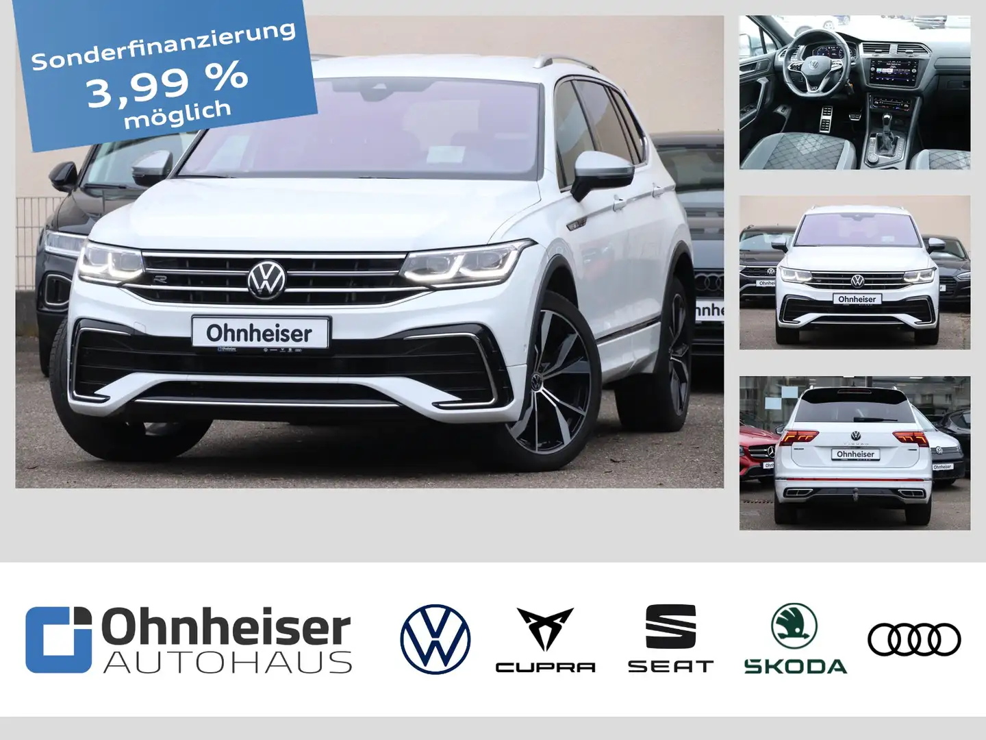 Volkswagen Tiguan Allspace 2.0 TDI DSG R-Line 4Motion 7-Sitze Weiß - 1