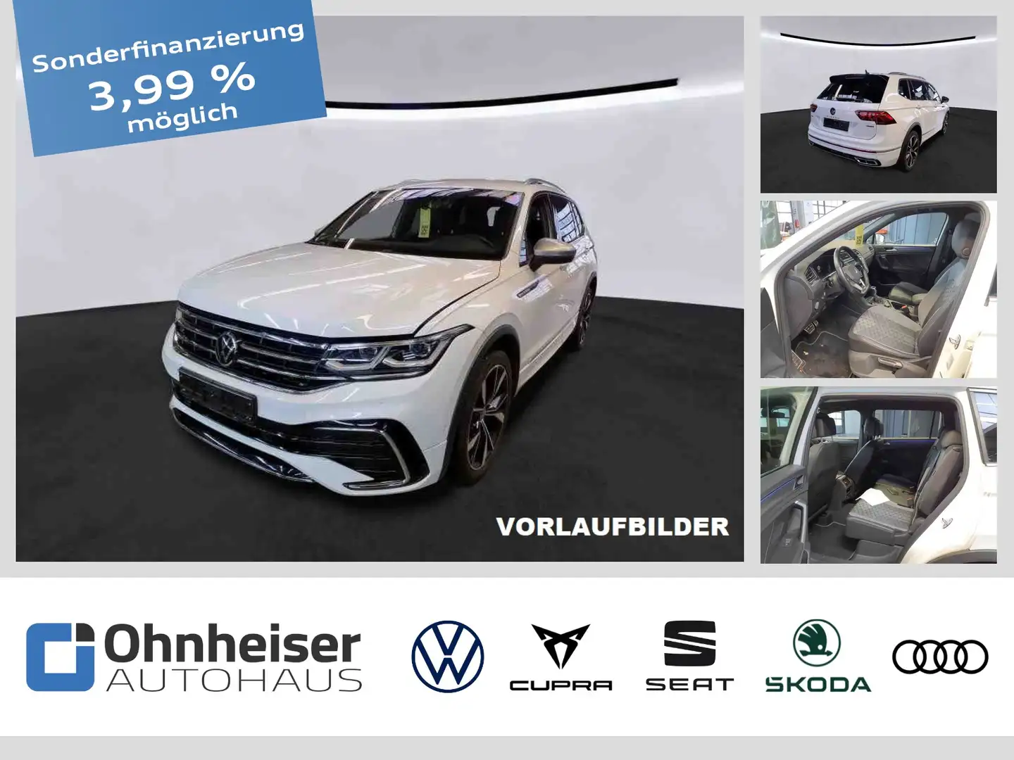 Volkswagen Tiguan Allspace 2.0 TDI DSG R-Line 4Motion 7-Sitze Weiß - 1